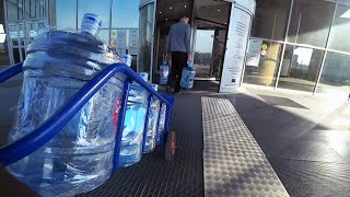 I work on the delivery of water in Moscow