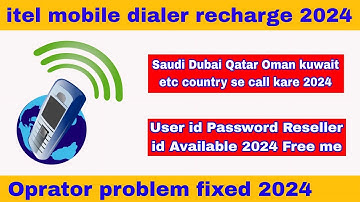 🔥itel mobile dialer username and password 2024💲itel dollar ka recharge kaise kare 2024🔥 itel dollar
