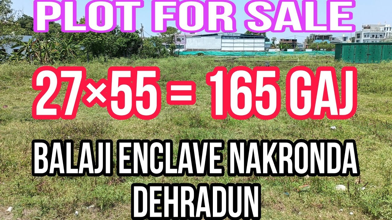Plot for sale near zero point Balaji Enclave Nakronda Dehradun
