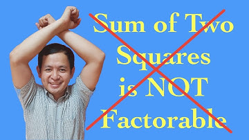 Algebra: Factoring a Sum of Two Squares (By Completing the Square)