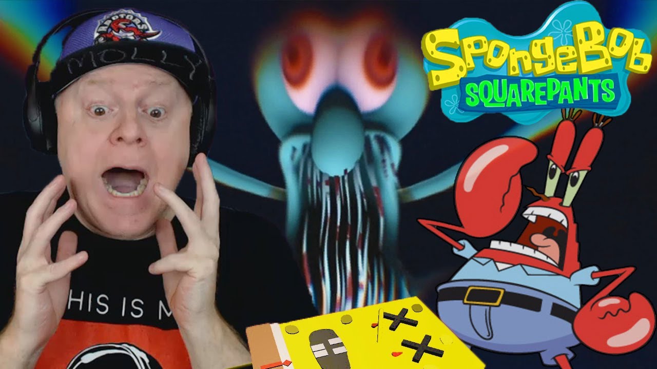 SQUIDWARD TRAPPED ME IN HIS BASEMENT | 3 SCARY GAMES [ SPONGEBOB EDITION ]