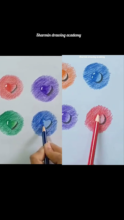 Drops drawing in colour pencil😱😄 #art #satisfying #shorts #short #shortvideo