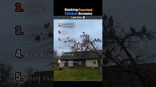 Ranking funniest chicken screams🤣#shorts #fahh #chicken