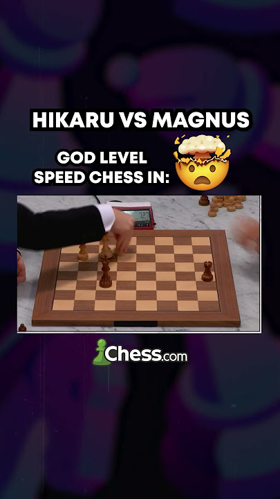 Magnus Carlsen Vs Hikaru Nakamura God Level Speed Chess #shorts #chess #magnuscarlsen #hikaru