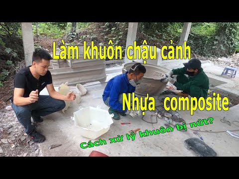 Video Cách làm khuôn chậu cảnh bằng composite | Khuôn Tổng... - youtube