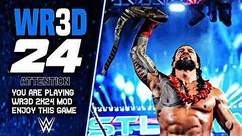 WR3D 2K24 NEWMOD RELEASED WITH ALL FEATURES MOD RELEASED| MOD BY KING DAVID | WR3D NEW MOD RELEASED