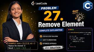 27. Remove Element LeetCode Problem Solution in C++ Language