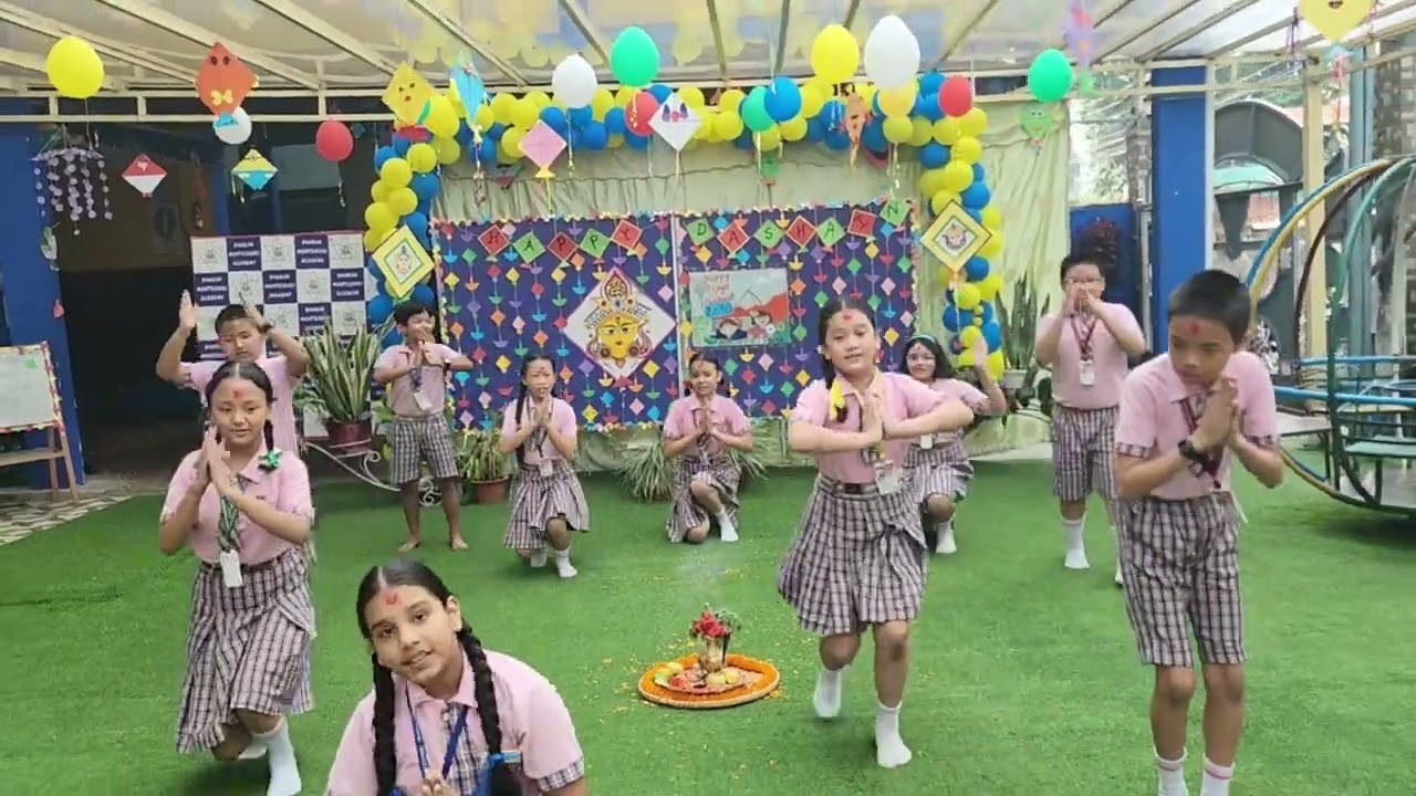 Dashain Tihar/ Dharan Montessori Academy students/ teachers