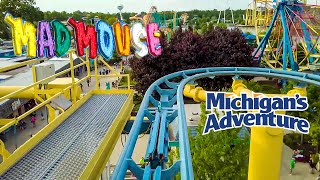 2019 Mad Mouse Roller Coaster On Ride HD POV Michigan's Adventure