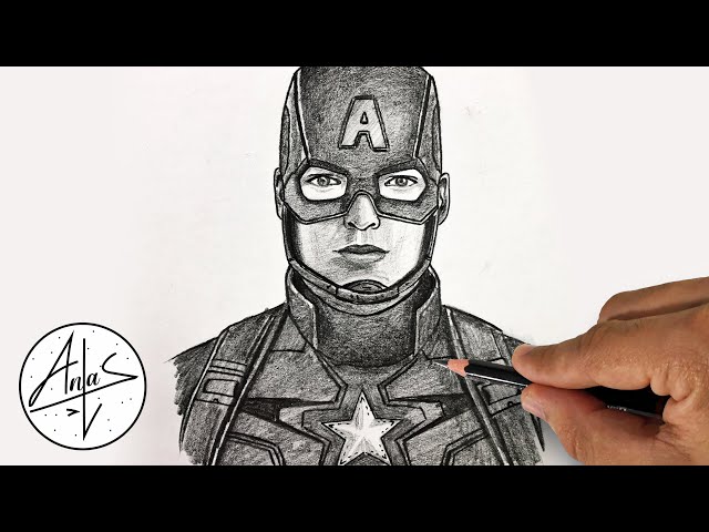 Captain America pencil drawing by DavidCrabtreeArt on DeviantArt