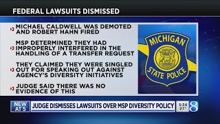Judge dismisses lawsuits over state police diversity policy