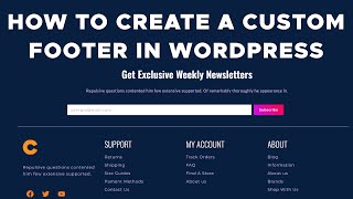 How To Create A Free Custom Footer In WordPress Website With Elementor 2023 | Elementor  Tutorial