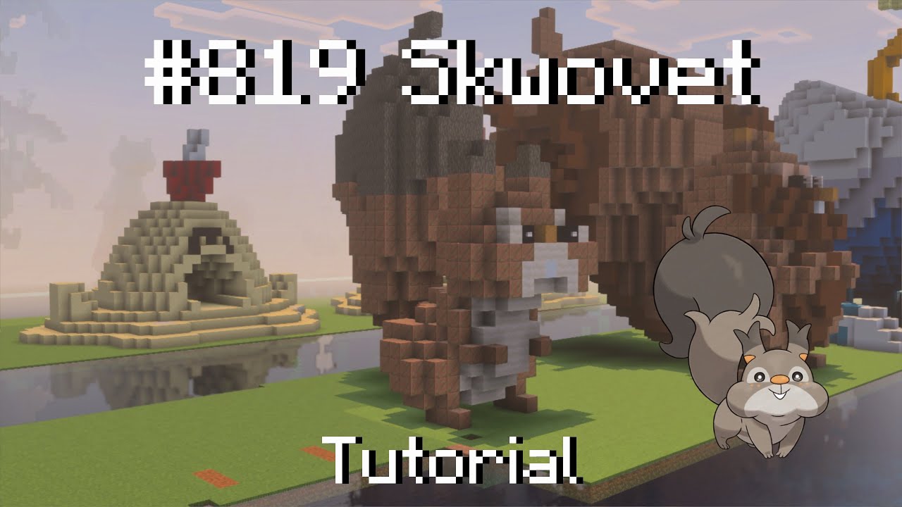 How to build a Pokémon skwovet in Minecraft (Tutorial)