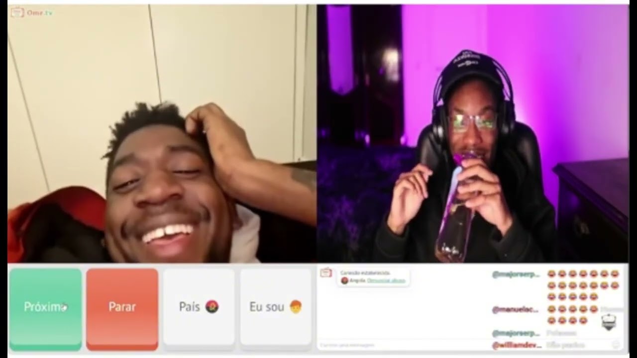 Auzinho Walker aparece sem querer na live do Curty Nobre!🇦🇴🇵🇹