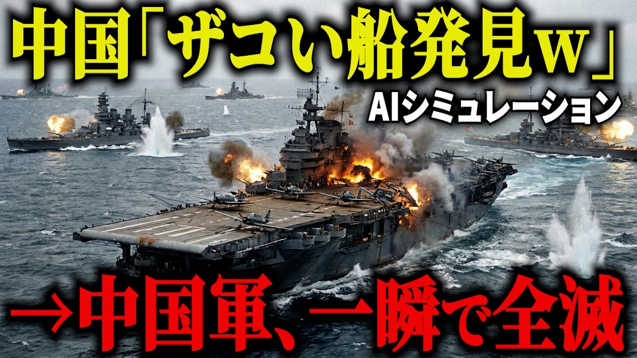 【衝撃】もしも中国軍が日本の「無防備な船」を攻撃した結果…海自が隠し持つ最終兵器で潜水艦隊が瞬殺される事態がヤバすぎる！【AIシミュレーション】