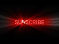 Light Ray Subscribe Animation on Black Screen ✨