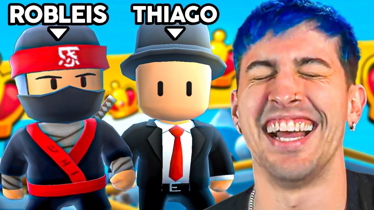 ganamos una partida epica en stumble guys con thiago
