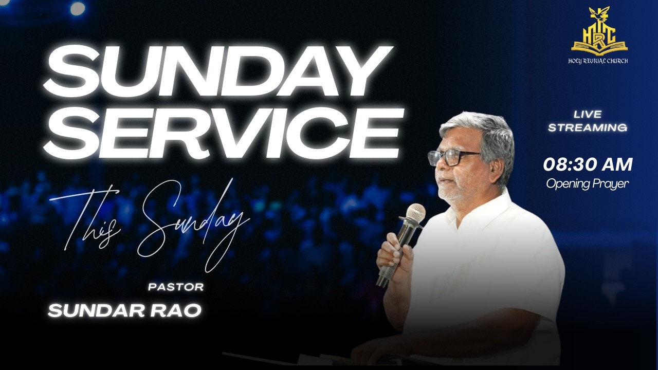 Sundas Rao Sunday Service | April 19 | Pst.Sundar Rao | Holy Revival Church ...
