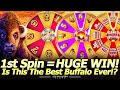 1st spin huge win new buffalo gold wheels of reward slot yaamava  is this the best buffalo ever
