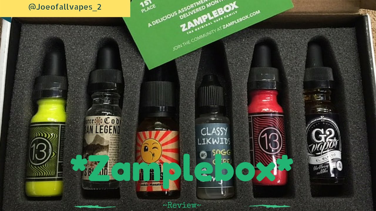Zamplebox review for Feb, 2016-Joe of all vapes - YouTube