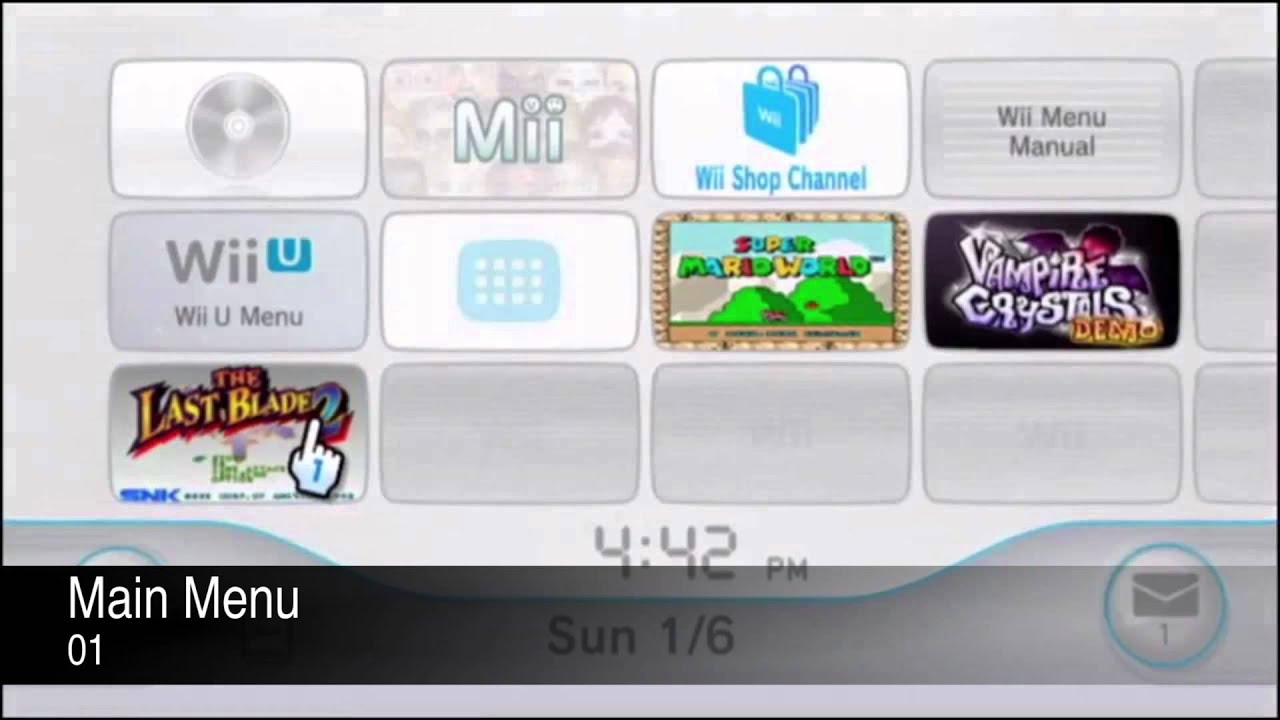 wii menu