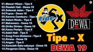 TIPE-X ~ DEWA || KOMPILASI TERBAIK ROCK BAND INDONESIA HITS 90AN 🎶