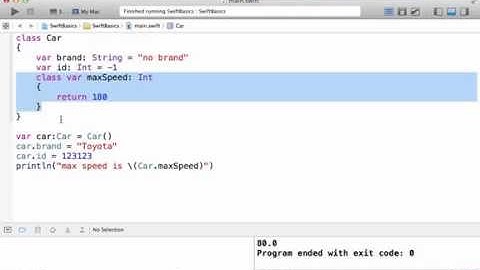 Type (Class) Properties in Swift