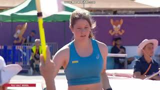 Анастасія Костирко. Стрибки з жердиною. Чемпіонат Європи U18. Єрусалим