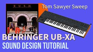 Tom Sawyer by Rush - Recreating the bass sweep on the Behringer UB-Xa.