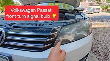Volkswagen Passat front turn signal bulb replacement 2012 to 2015 models