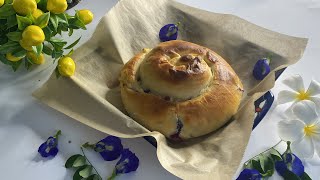 فطيرة توت العليق سهلة ولذيذة How to make Blueberry Raspberry roll