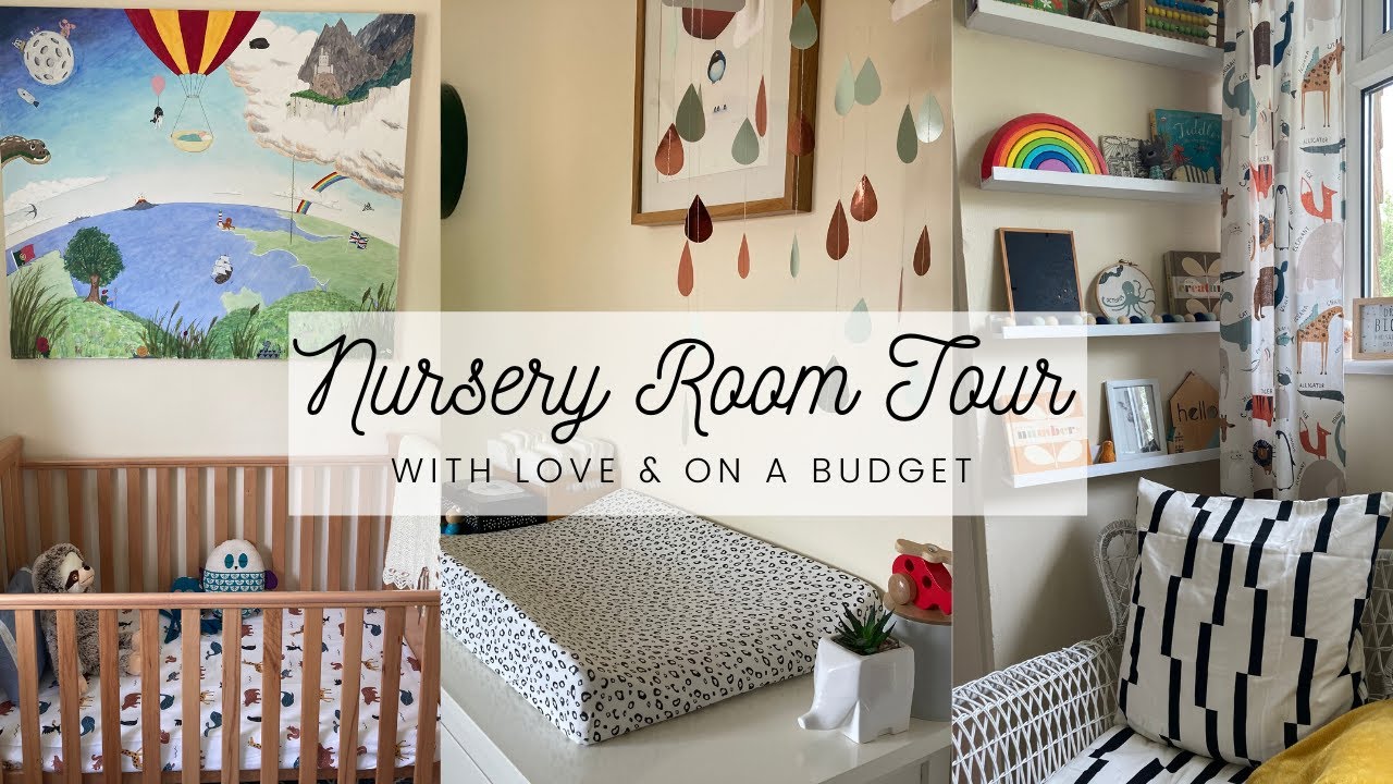 COLOURFUL Baby Boy Nursery Room Tour - Tiny Room/Small Budget/UK Home - YouTube