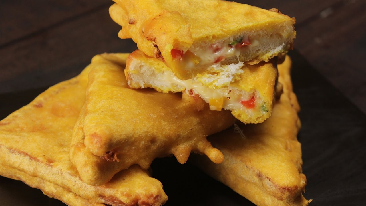 Cheese Chilli Bread Pakora Sanjeev Kapoor Khazana YouTube