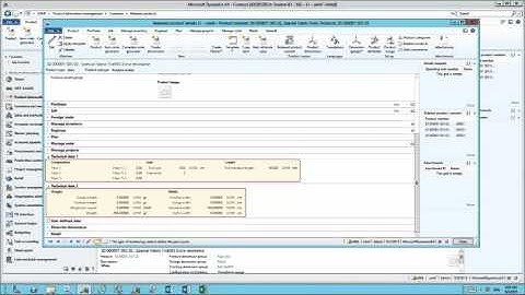 PA Quick Demo - Apparel & Textile for Dynamics AX Technical Data