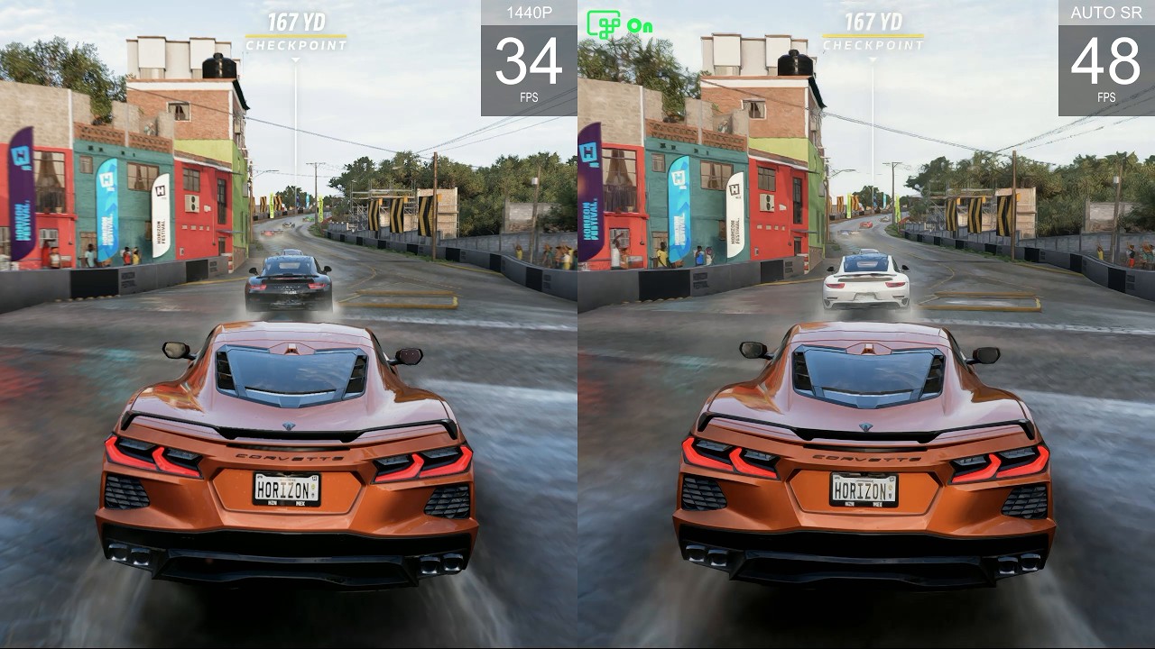 Auto SR vs. Native 1440p — Forza Horizon 5 Benchmark (Ultra)