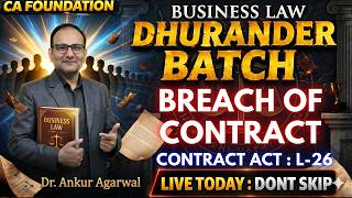 LIVE: LAW - CA Foundation-REVENGE BATCH ⚡|SEP'26 & JAN 27 | ₹0 Batch😳#cafoundation #cafoundationlaw
