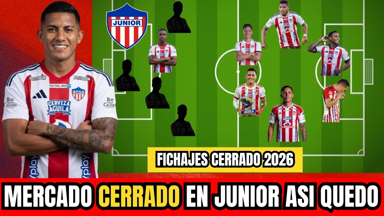 OFICIAL 🔴⚪ Cristian Barrios es de Junior | Así quedó el EQUIPAZO Tiburón 2026 ¡Sorpresas!