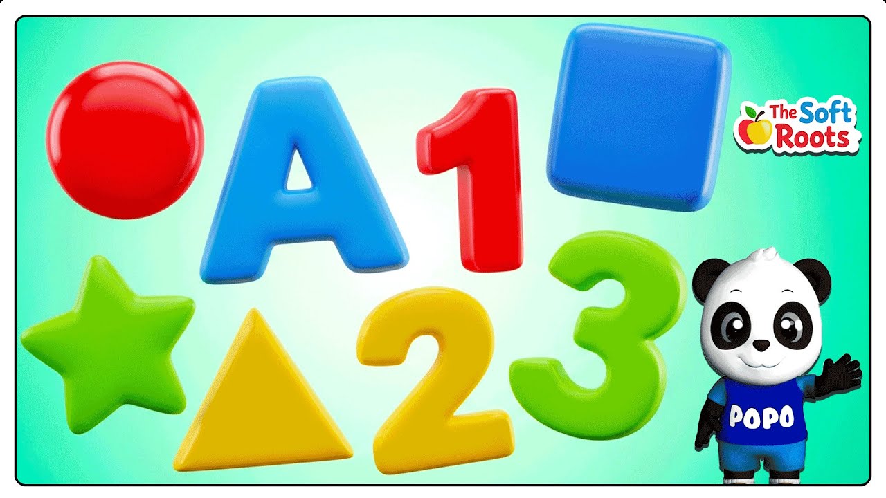 Preschool Learning activities for 3 year olds at home | Learn ABC Phonics Shapes Numbers Colors 🌈
