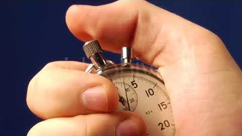 Stop-Watch In Hand | Stock Footage - Videohive