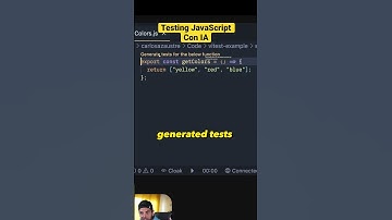 Crea tus TESTs en JavaScript con Inteligencia Artificial #programacion #gpt