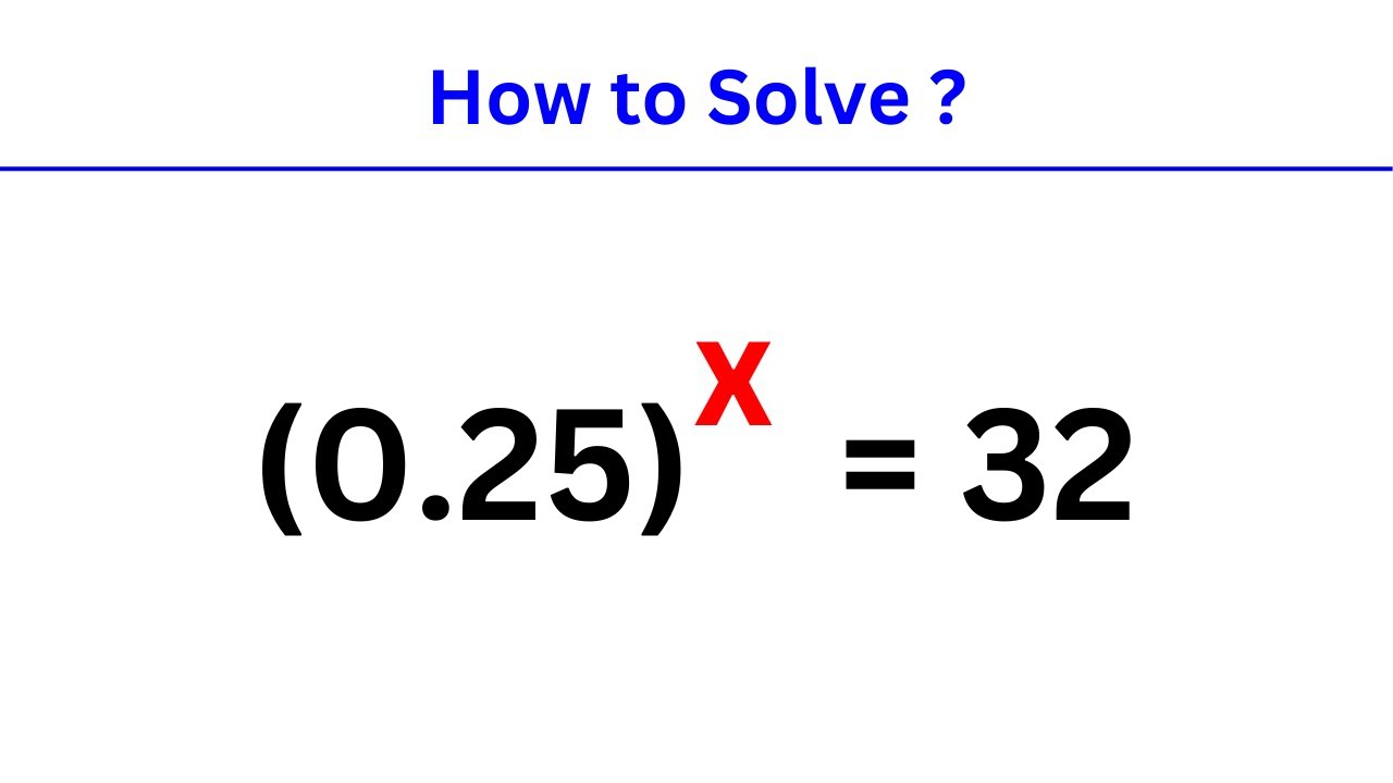 Solving Exponential Equations | Exponential Equation Trick | How to ...