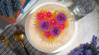 #How to make Love Bouquet Flower 3D Jelly Cake