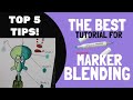 HOW TO BLEND like a PRO! | Alcohol Markers Tutorial for beginners