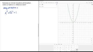 Matematik 5000+ 1abc Uppgift 2249 GeoGebra för reviderad ämnesplan 2021