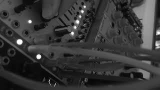 Patch programmed self oscillation with shinythings dual integrator script for monome crow