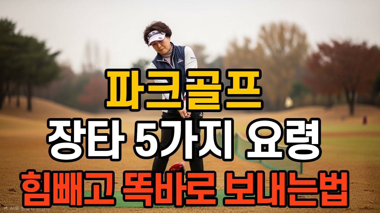 파크골프 장타 완전정복 힘 빼고 똑바로 보내는 법 #파크골프스윙 #파크골프레슨 #파크골프초보
