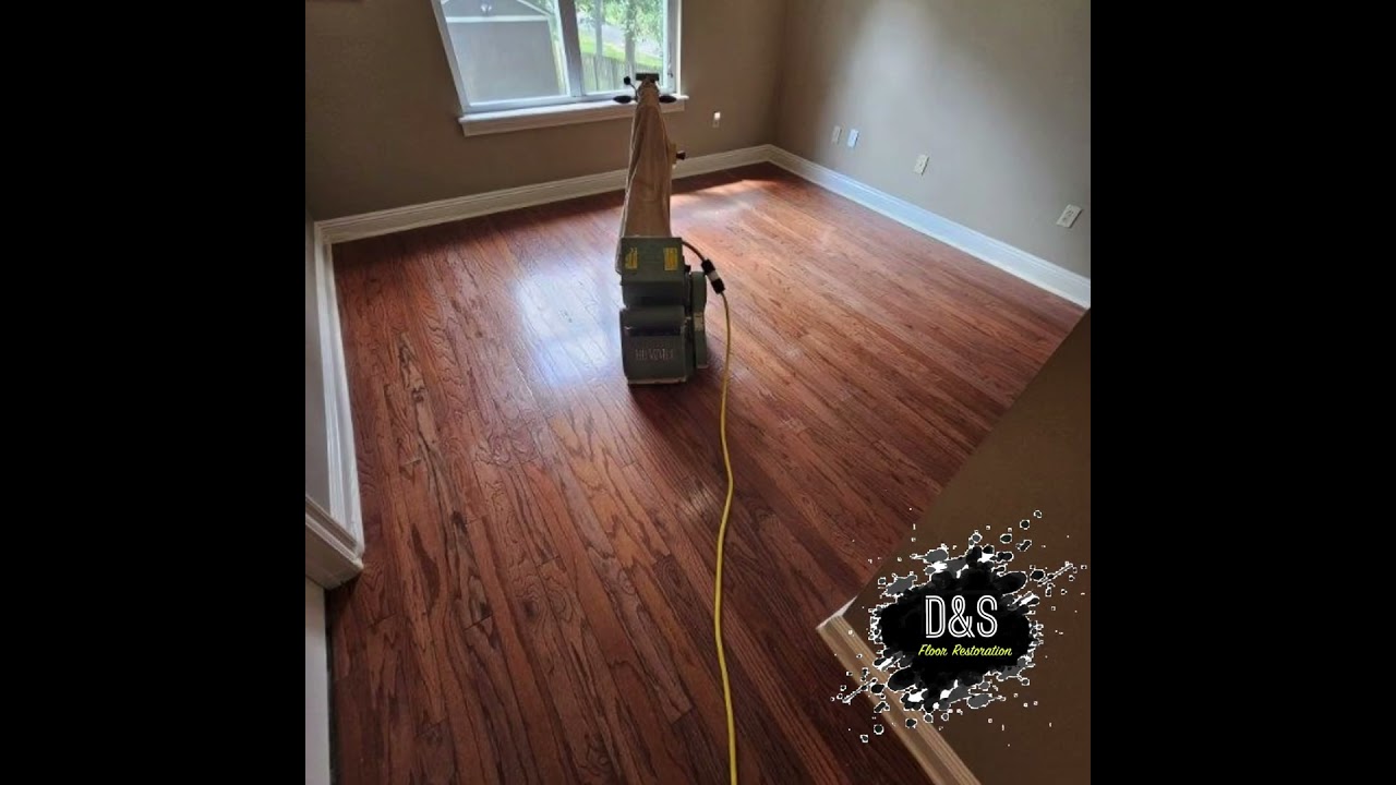 Refinishing to expose the natural beauty of raw wood floors #floorrefinishing #woodfloorrefinishing