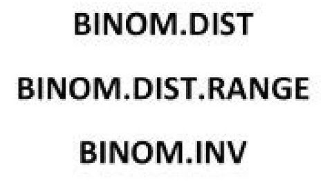 Binomial functions in Excel Explanation
