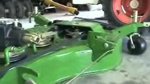 John Deere Autoconnect 60D on 1026R: Showing Mower Latches and Bars