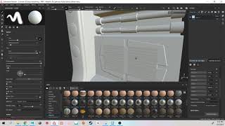 SciFi Wall Baking in Maya and Substance Painter